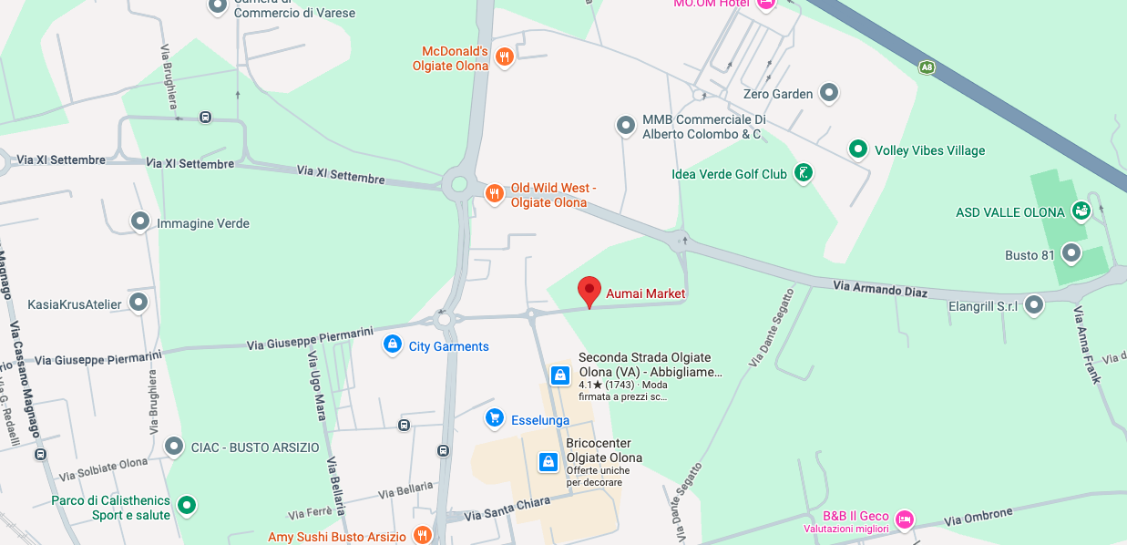 Posizione del negozio Aumai a Brescia su Google Maps